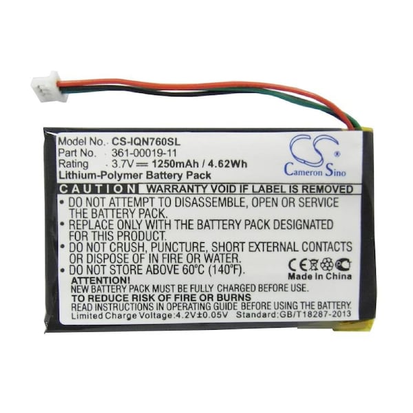 Battery for GARMIN GPS Nuvi 255WT 252w 260 260w 270 760 760T 1400 1450 1490,361-00019-11 361-00019-12 361-00019-40