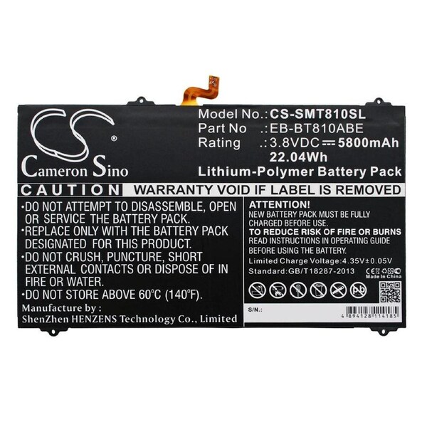 Replacement Battery for Samsung Galaxy Tab S2 9.7" SM-T810 T813 T815 T815Y T815N T818 T818T T819 SM-T819Y EB-BT810ABA