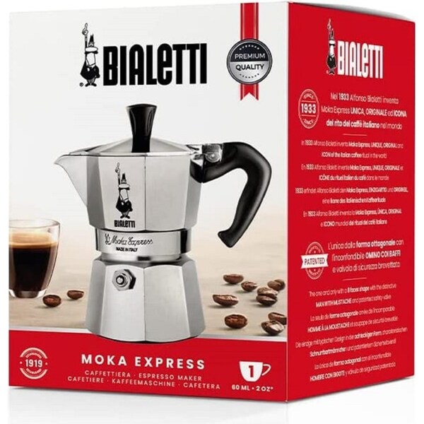 Bialetti Moka 1 Cup Espresso Maker