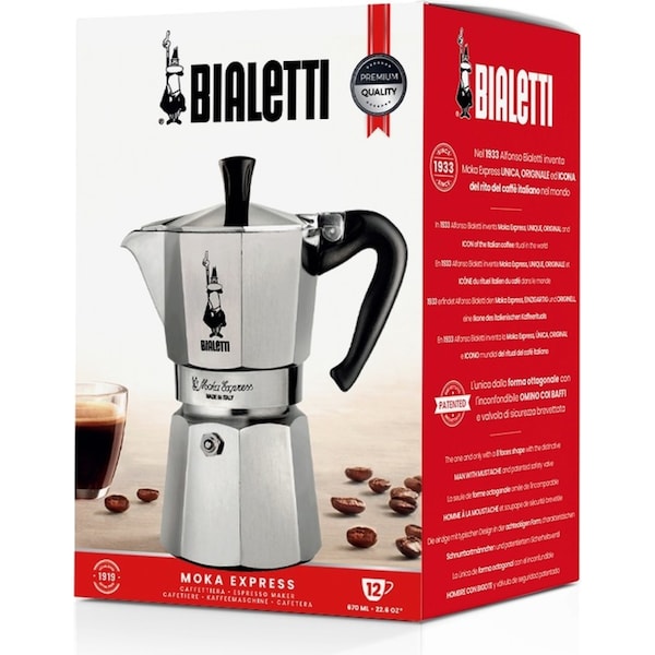 Bialetti Moka 12 Cup Espresso Maker Percolator