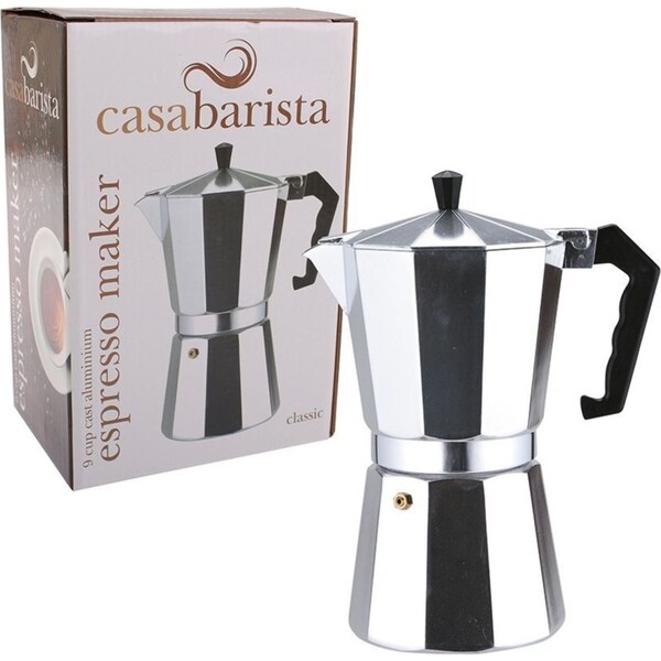 Casabarista Classic 9 Cup Aluminium Espresso Maker