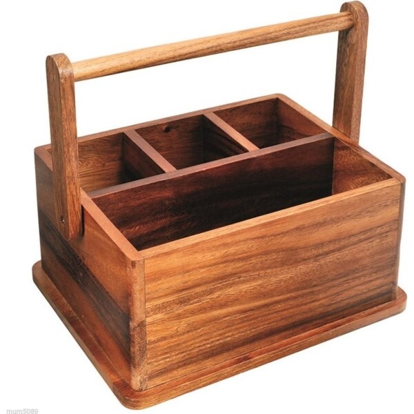 Davis & Waddell Acacia Wood BBQ Caddy