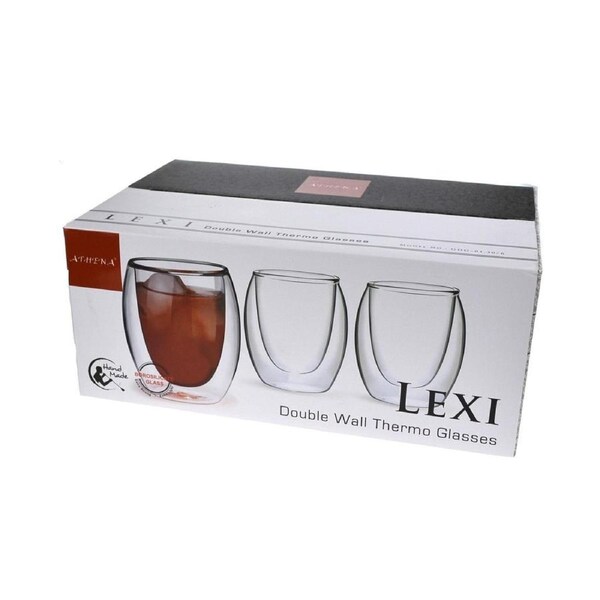 Lexi 100ml Dual Double Wall Espresso Cups - Set of 6