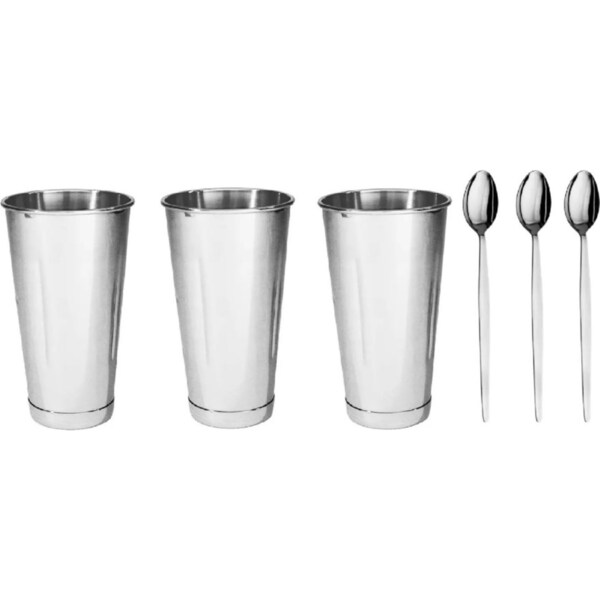 Trenton 3 Milkshake Cups + 3 Soda Spoons