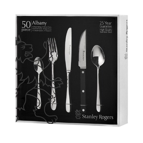 Stanley Rogers 50 Piece Albany Cutlery Gift Boxed Set
