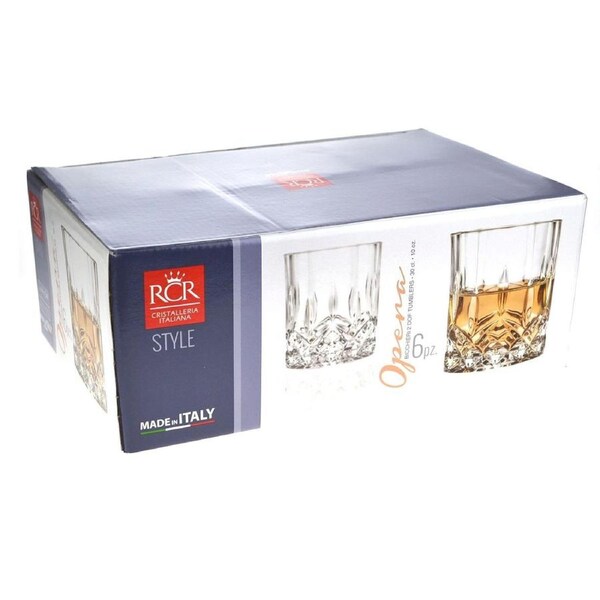 Rcr Opera Crystal Liquor Glasses 290ml - Set Of 6