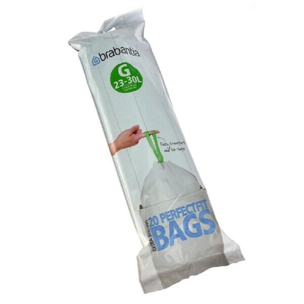 Brabantia Bin Liners G 23 - 30 Litre - 20 Waste Bags