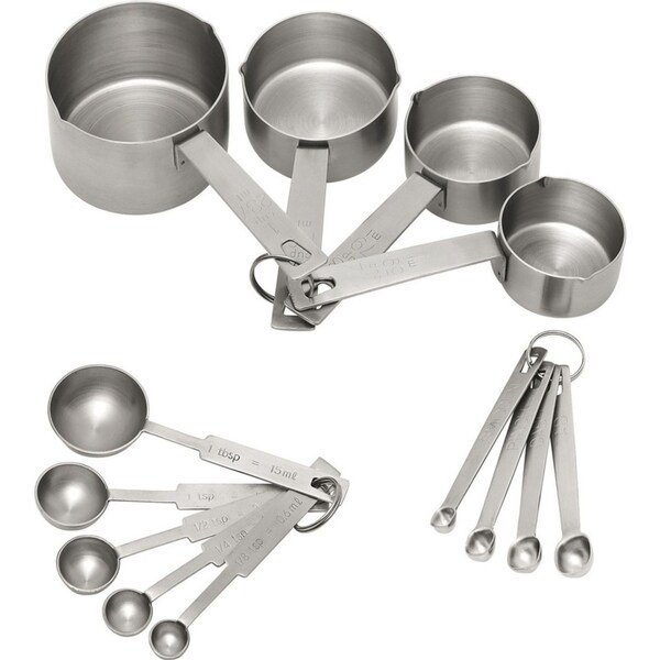 Avanti Baker's Dozen Stainless Steel Measuring Cup And Spoon Set