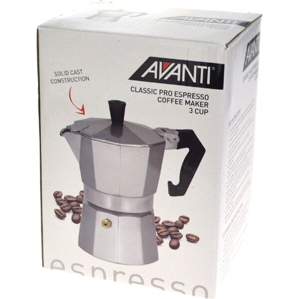 Avanti 3 Cup Classic Pro Espresso Coffee Maker Percolator