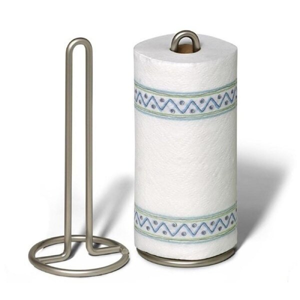Spectrum Euro Cross Silver Paper Towel Holder