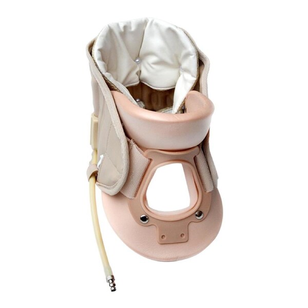 Neck Traction Air Decompression Support Brace Cervical Collar Hand Pump