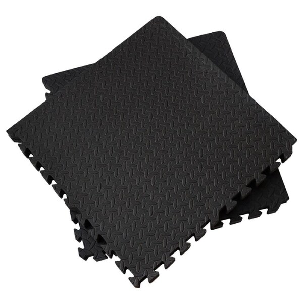 12 Tiles EVA Rubber Foam Gym Mat 60x60cm – 2.5cm Thick Fitness Flooring Set