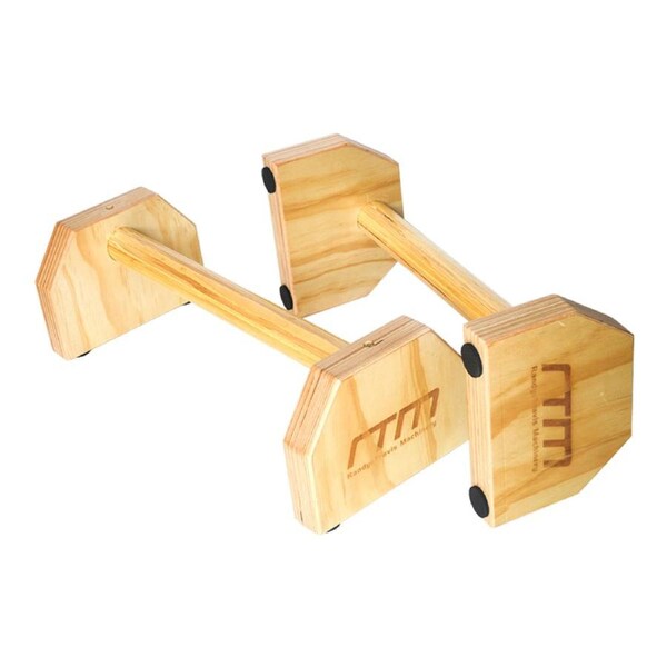 Wooden Parallette Bars Push Up & Dip Workouts