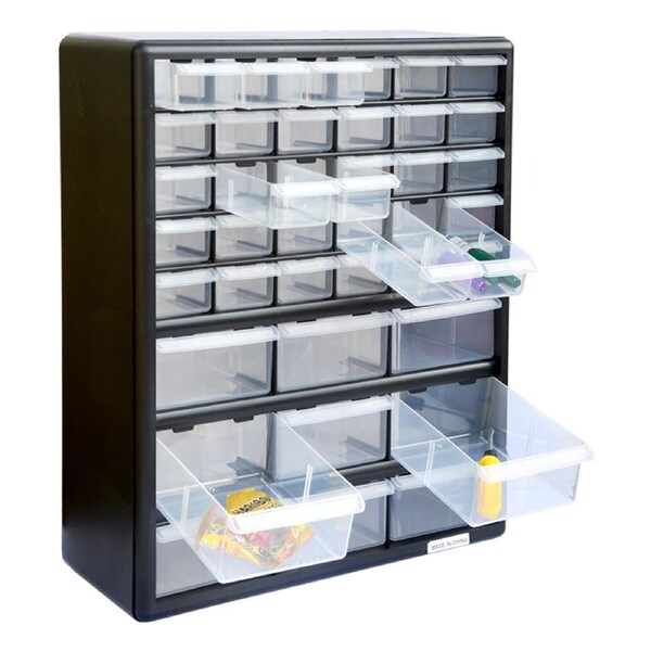 Storage Cabinet Drawers 39 Plastic Tool Box Containers Organiser Cupboard