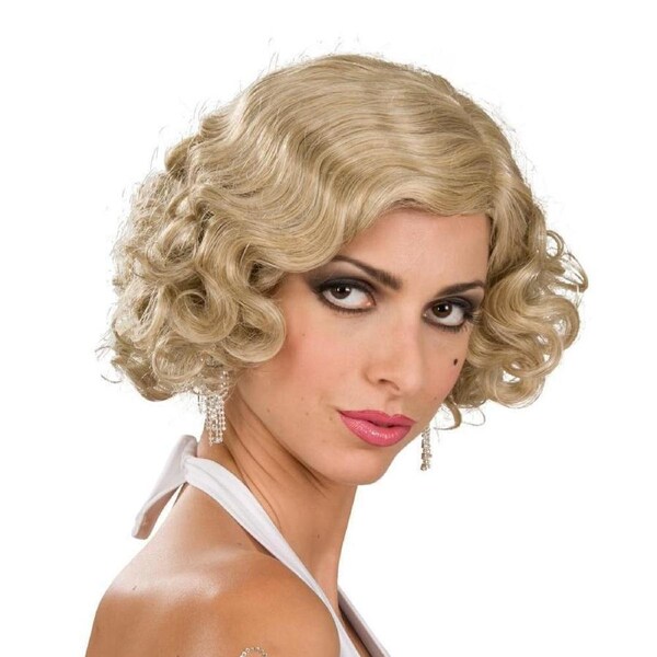 Flapper Blonde Wig for Adults