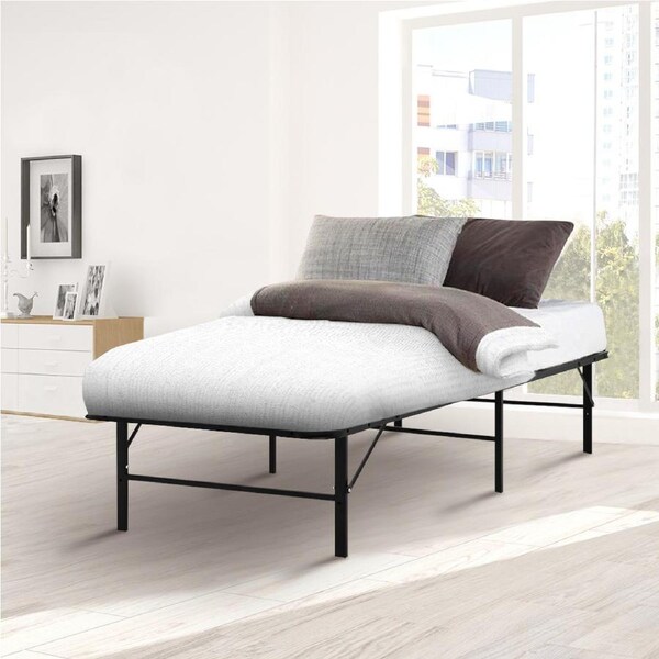203cm Artiss Folding Bed Frame Metal Base - King Single