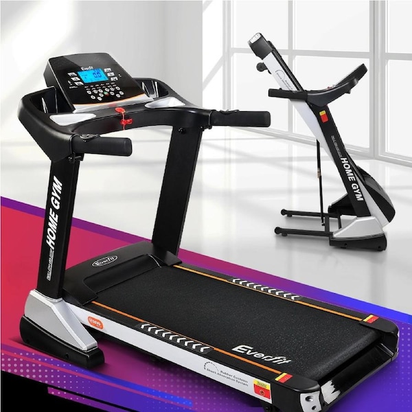 48cm Belt Everfit Electric Treadmill Auto Incline Home Gym Fitness