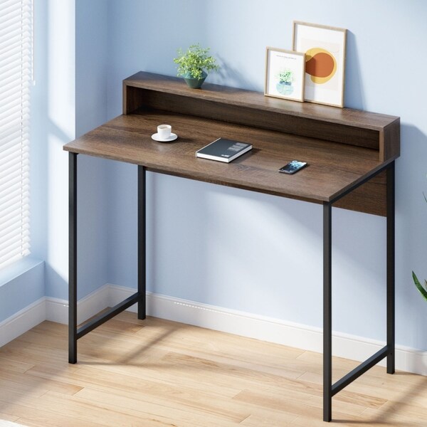 100cm Artiss Computer Desk Shelf Computer Desk Home Office Desks Table Oak