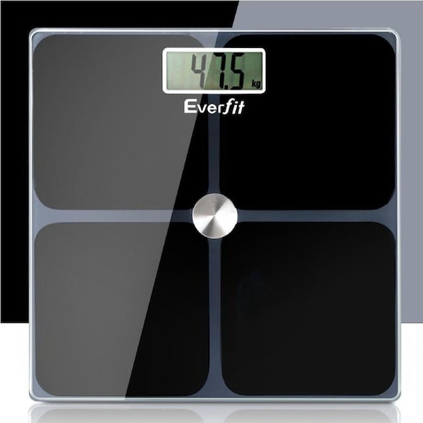 Everfit Electronic Digital Bathroom Scale Weighing Tracker Gym 180KG