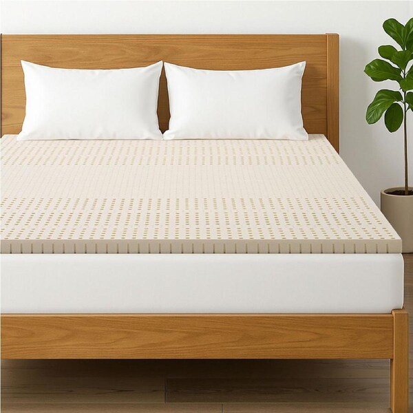 Giselle Bedding Latex Mattress Topper 5cm Double