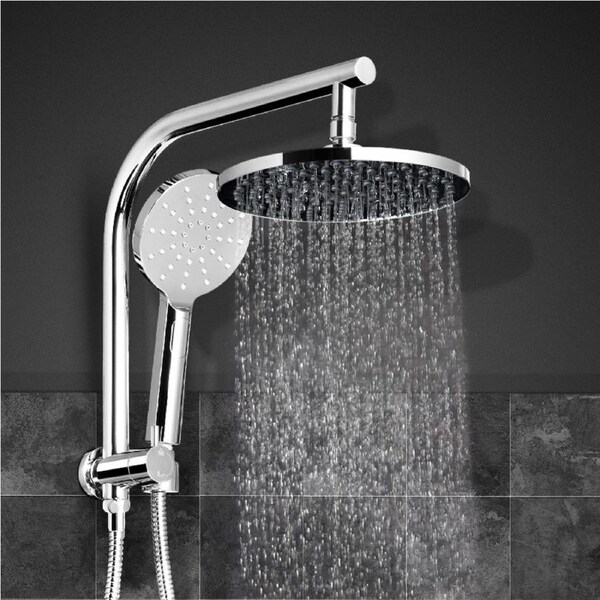 Cefito 9" WELS Rain Shower Head Set Handheld Round High Pressure Chrome