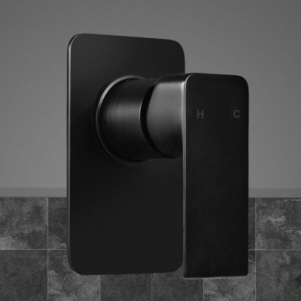 Cefito Bathroom Wall Mixer Bath Basin Mixer Shower Mixer Tap Black