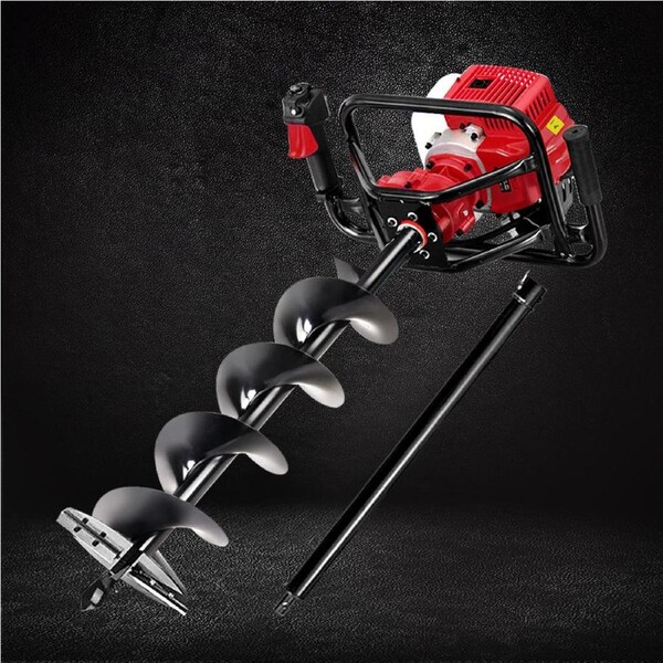 200mm Giantz Post Hole Digger Petrol Drill Extension Bits Auger