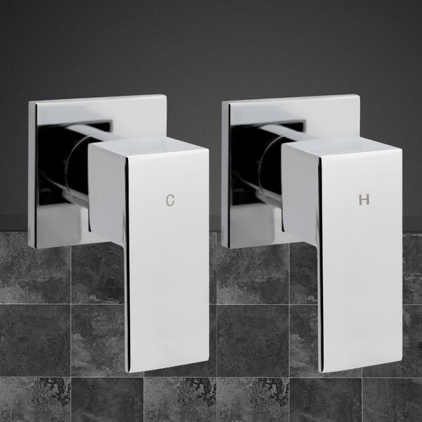 Cefito Bathroom Taps Wall Tapware Shower Tap Bath Tap Silver