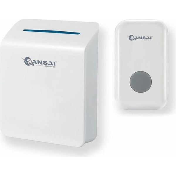 Sansai DB-920B Wireless Digital Doorbell Chime Door Bell w LED Light Home/Office