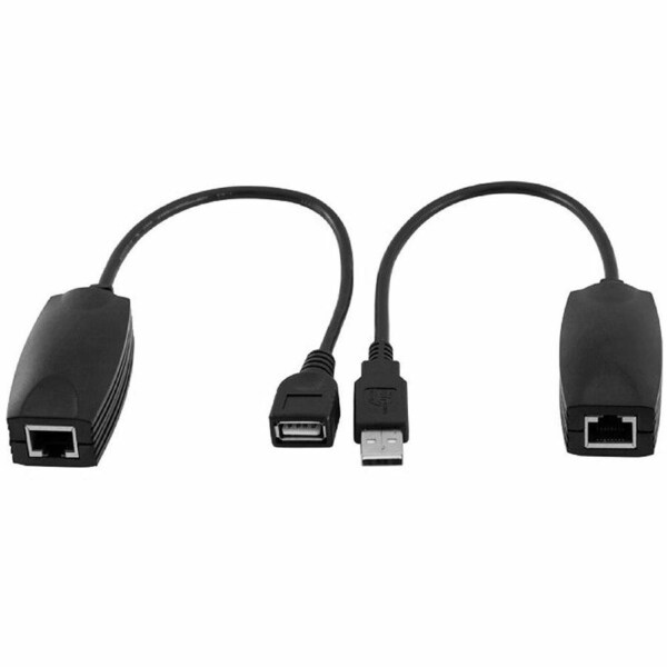 PRO2 USB Male/Female Extender Cable Extension Standard CAT5 Up to 50m for PC/Mac