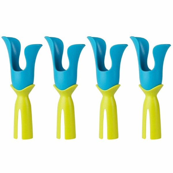 4PK Boon Bud Baby Bottle/Feeding Drying Rack Accessories for Lawn Countertop GRN