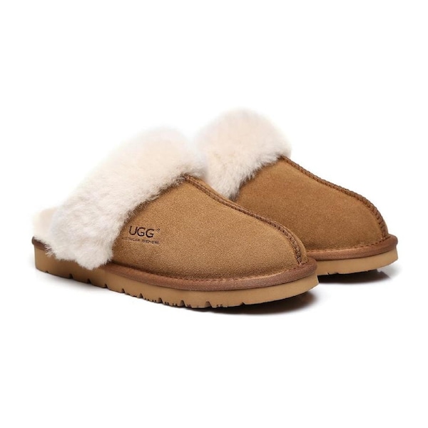 AUSTRALIAN SHEPHERD® UGG Slippers Scuff Muffin Chestnut / AU Ladies 10 / AU Men 8 / EU 41