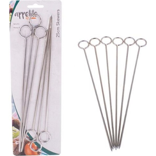 Appetito Skewers 25cm - Set of 6
