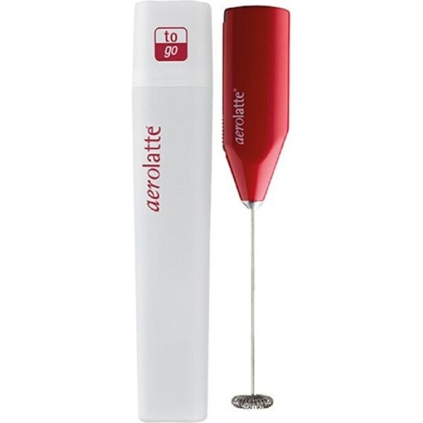 Aerolatte To Go Milk Frother with Case - Red