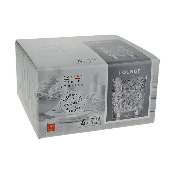 Bormioli Rocco Lounge DOF Tumblers Set 4 - 275ml