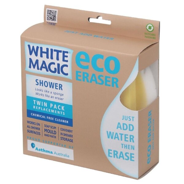 White Magic Eco Eraser Shower Sponge Refill Pack