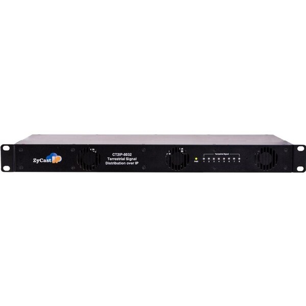 ZYCAST CT2IP8032 8 Channel Dvb-T To IP Encoder Digi-Mod HD by 8 Independent Dvb-T Inputs Up