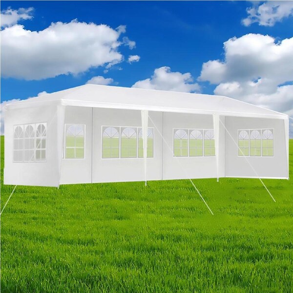 Hacienda 5-Panel Marquee Party Tent for Outdoor Events - (60 Person Capacity)