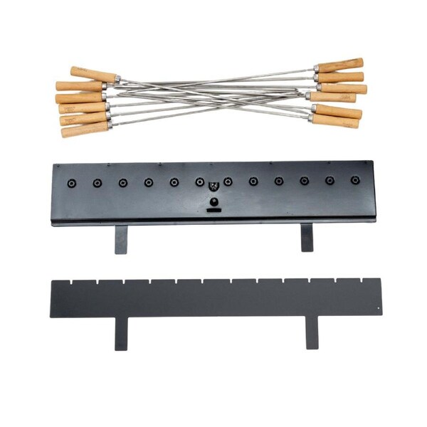Kebab Rotating Mechanism for Grill - Flaming Coals