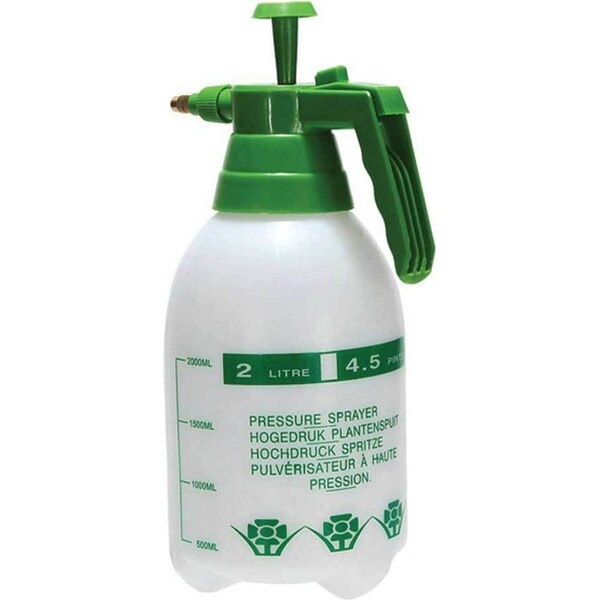 2L Hand Held Pressure Sprayer - Plastic Garden Pump For Liquids - Portable Bottle
