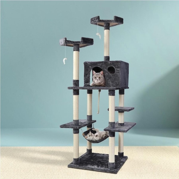 i.Pet Cat Tree Grey 184cm