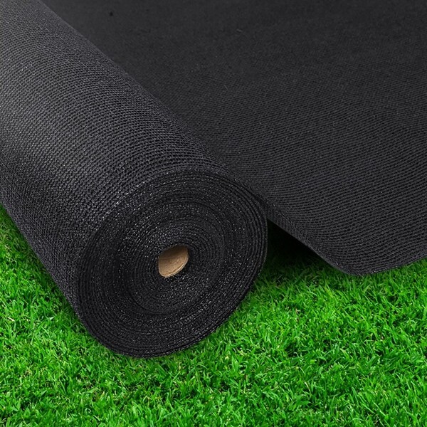 1.83x20m Instahut 50% Shade Cloth Shadecloth Sail Roll Mesh Outdoor 100gsm Black