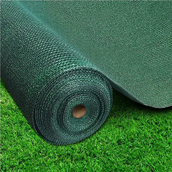 InstaHut 90% Sun Shade Cloth Cloths 195GSM Sail Roll Mesh Outdoor Green 3.66m x 10m Summer UV Protection