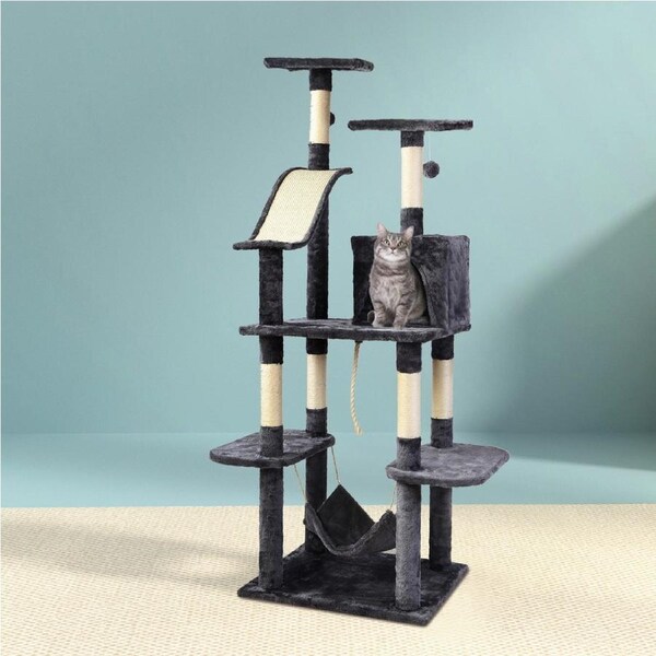 i.Pet Cat Tree Tower Scratching Post Scratcher Wooden Condo House Bed Toys 171cm