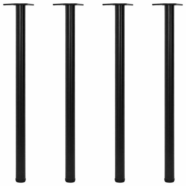 Adjustable Table Legs 4 pcs Black 1100 mm vidaXL