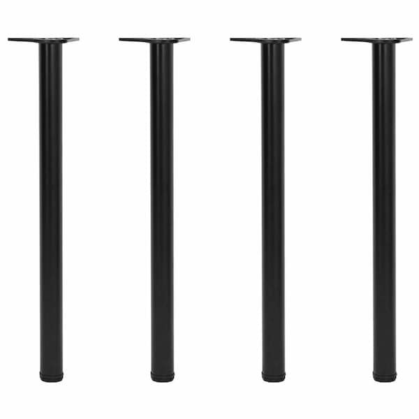 Adjustable Table Legs 4 pcs Black 870 mm vidaXL