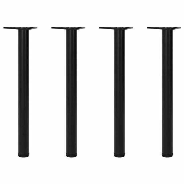 Adjustable Table Legs 4 pcs Black 710 mm vidaXL