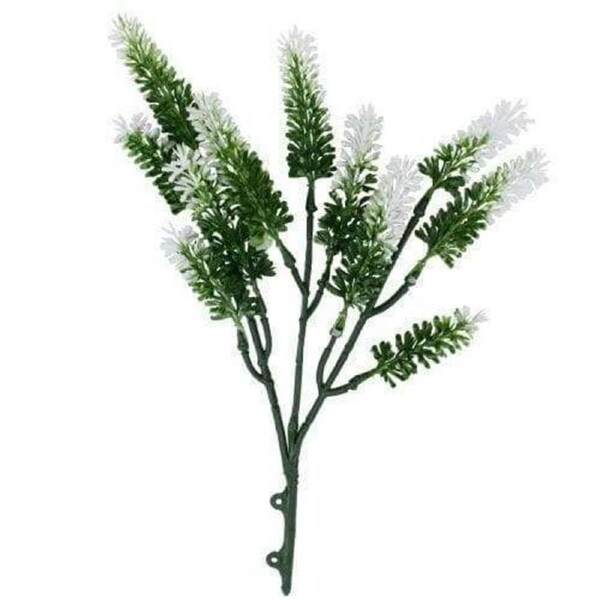 5-packs Artificial Small White Lavender UV Resistant 26cm