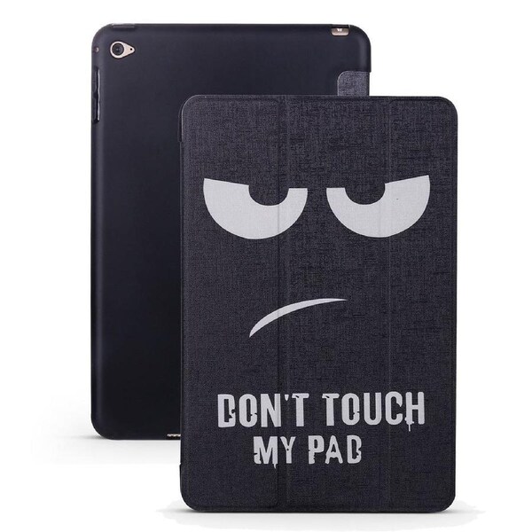 For iPad mini 5 (2019) Case,Folio PU Leather+TPU 3-fold Holder Cover,Funny Face