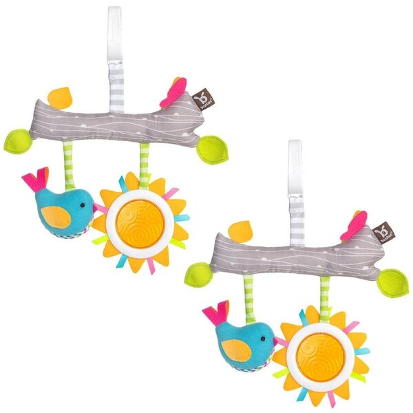 2PK Benbat Dazzle Fun & Sun Baby/Infant 0m+ Stroller Hanging Toys Activity Bar